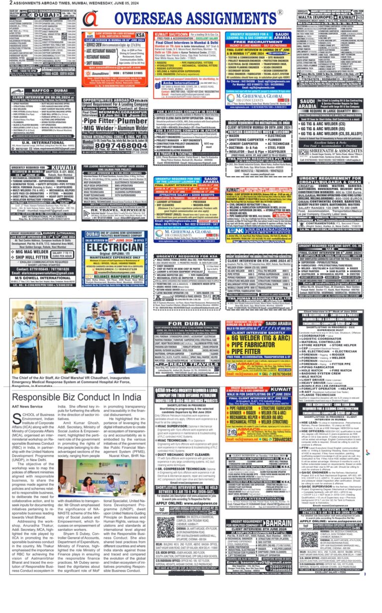assignment abroad times 05th June 2024