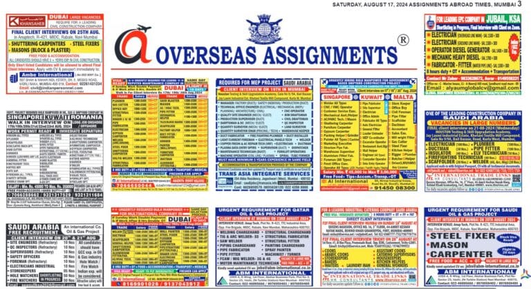 assignment abroad times 17th August 2024