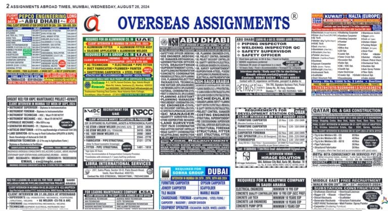 Assignment Abroad Times 28th August 2024