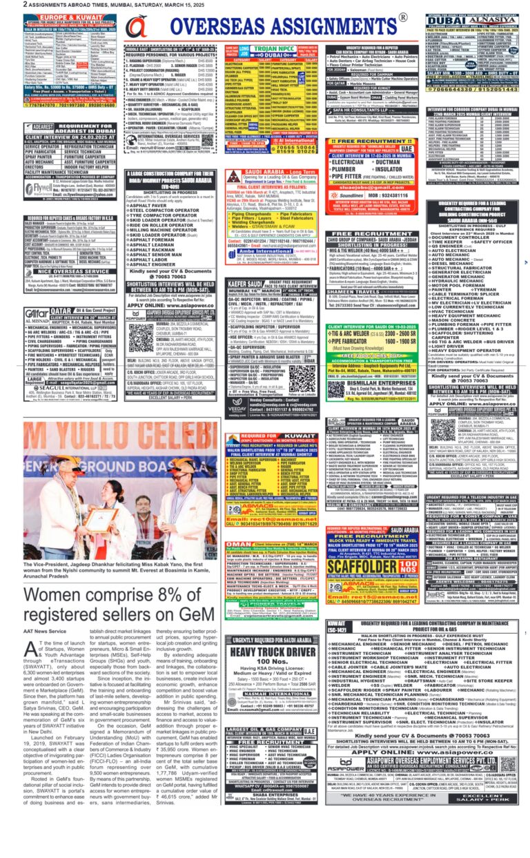 assignment abroad times 15th March 2025