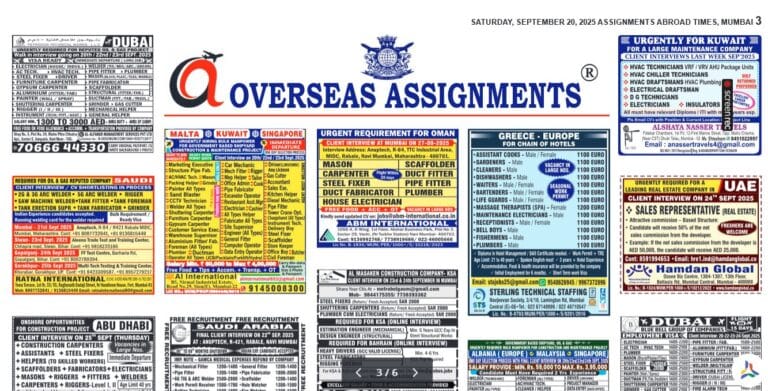 assignment abroad times 24th Sept 2025