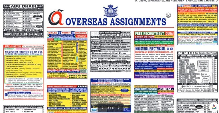 assignment abroad times 22nd Nov 2025